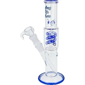 Humidor Amsterdam Skleněný bong s perkolací Loki Blue, 29cm