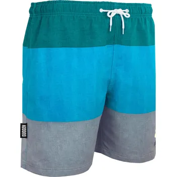 Pánské plavky GUGGEN MOUNTAIN Pánské plavecké kraťasy ZM1604 2XL ČERNÁ|ČERVENÁ