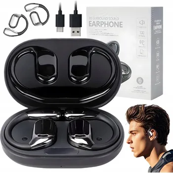 Sluchátka Sluchátka do uší s překladačem Bluetooth 5.1, černá, 144 jazyků