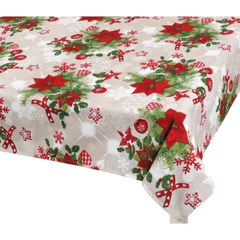 ubrus Bellatex Ubrus VÁNOCE Vánoční hvězda červená, rozměr 70x70 cm