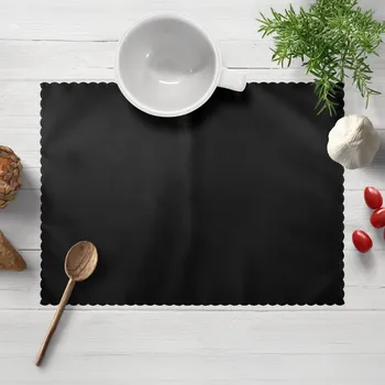 prostírání Teflonové prostírání na stůl TF-108 Černé bez vzoru 35x45 cm