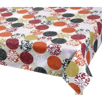ubrus Bellatex Ubrus BERTA Hnědá,Vínová,Oranžová, rozměr 120x140 cm