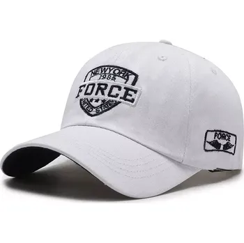 Kšiltovka Čepice s kšiltem Bavlněná Kšiltovka Force Bílá