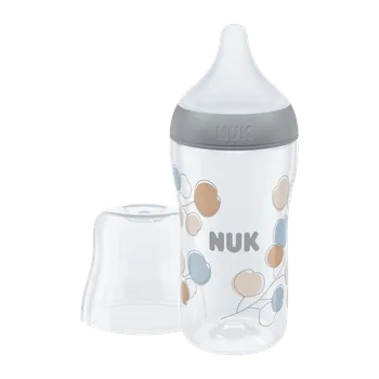NUK Perfect Match Láhev s kontrolou teploty 260 ml šedá