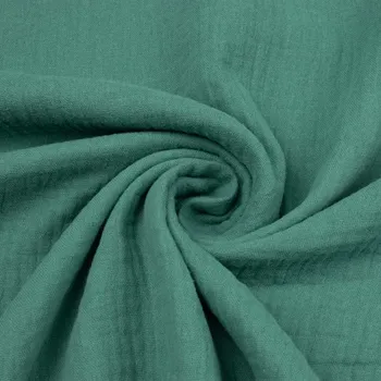 Dvojitá gáza/Gáza - Zelená petrolejová