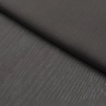 Šifon dvoutón - Hnědá tmavá