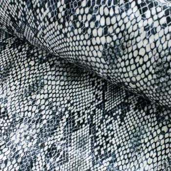 Zamat Velvet digital - Hadí kůže bílá