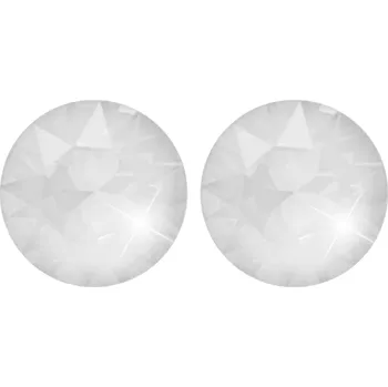 Náušnice JSB bijoux s.r.o. Ocelové náušnice puzety samostatný malý krystal Swarovski Electric White