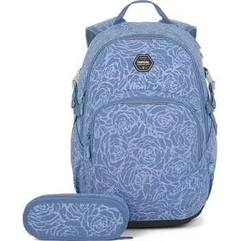 Školní batoh Modrošedý studentský batoh Topgal YOKO 25029 SET STUDENT