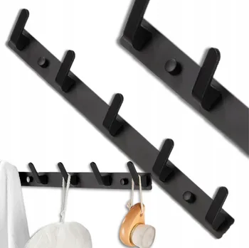 Věšák Šatní ramínko kovový Edibazzar černý