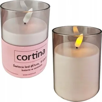 Svíčka LED vklad do hřbitovní svíčky Cortina 10 cm