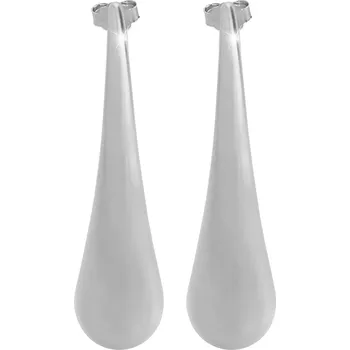 Módní doplněk JSB bijoux s.r.o. Ocelové náušnice puzety podlouhlé prohnuté klapky bez krystalů