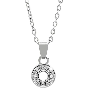 Náhrdelník JSB bijoux s.r.o. Náhrdelník z bižuterní slitiny mini obvodové kolečko z krystalů Swarovski Crystal