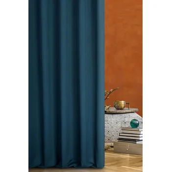 Závěs HOTOVÝ ZÁVĚS TERRA COLLECTION MOROCCO 140X250 NA PÁSCE MODRÁ