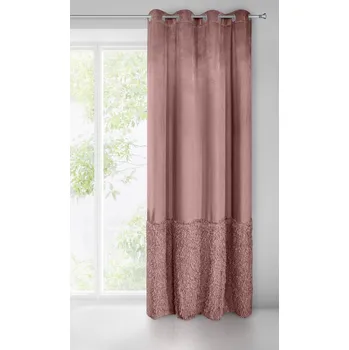 Závěs HOTOVÝ ZÁVĚS ALICIA 140X250 CM RŮŽOVÁ