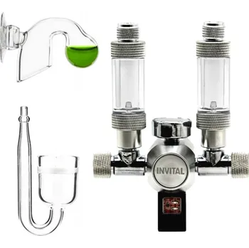 Akvaristika CO2 set Standard DUO s nočním vypínáním bez láhve s příslušenstvím