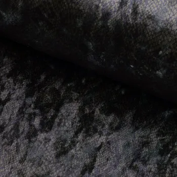 Zamat Velvet digital - Hadí kůže hnědá