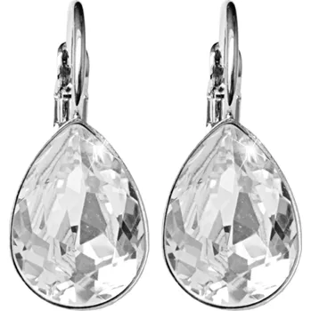 Módní doplněk JSB bijoux s.r.o. Náušnice klapky z bižuterní slitiny s krystalem Swarovski ve tvaru kapky Crystal