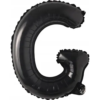 Balónek Fóliový balónek Písmeno G černý 92 cm