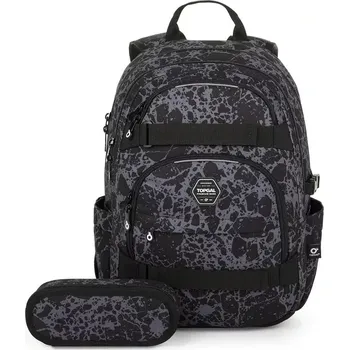 Školní batoh Studentský batoh s šedým vzorem Topgal VIKI 25035 SET STUDENT