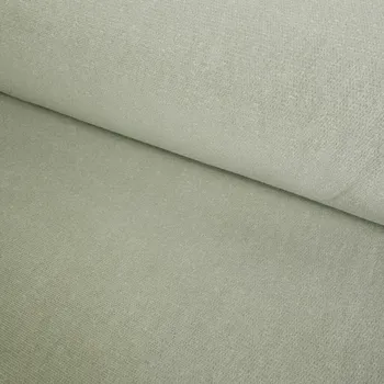 Teplákovina Počesaná Washed 400g - Zelená khaki světlá