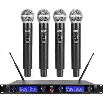 Mikrofon BEZDRÁTOVÝ MIKROFONNÍ OZVUČOVACÍ SYSTÉM DNA WM4 VOCAL SET