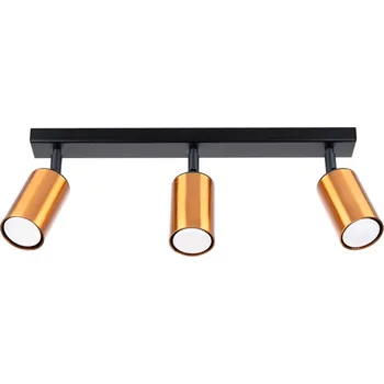 Sollux Lighting Stropní svítidlo WINX 3 černá/měděná