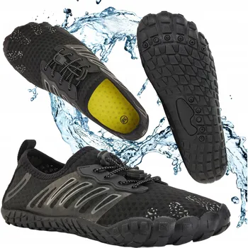 Boty do vody Lehké boty do vody AQUASTIC Aqua BAREFOOT na PLÁŽ, KAMENY a PROTI JEŽKŮM - Velikost 40