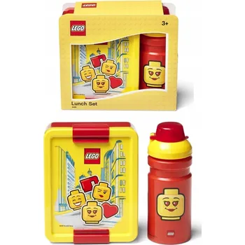 Svačinový box LEGO GIRL obědová sada lahev na pití + krabička na oběd 4058
