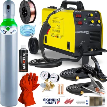 Svářečka Svářecí poloautomat MAGNUM MIG 170W MMA ALU SYN 230V IGBT Pro pájení