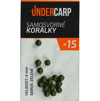 Undercarp Samoblokující korálek zelený 6mm