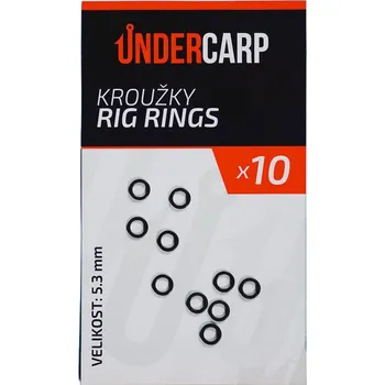 Rybářský háček 10ks - Kroužky UnderCarp Rig Rings Velikost 5,3mm