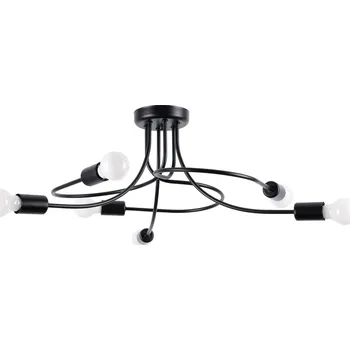 Sollux Lighting Lustr LEVAR 6 černý