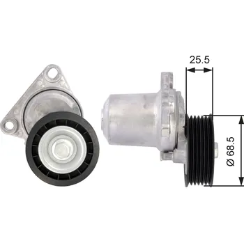 Napínák, žebrovaný klínový řemen GATES 7808-21474