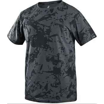 Pánské tričko Tričko CXS MERLIN, krátký rukáv, tmavě šedé Velikost: 4XL