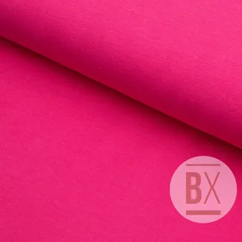 Teplákovina s lycrou - Růžová jasná