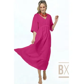 Len s viskózou CIA - Růžová cyklamenová světlá