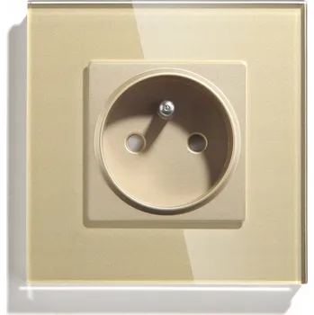 Elektrická zásuvka Nástěnná Elektrická Zásuvka Bseed, zlatá