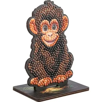 Diamantové malování CRYSTAL ART Diamantové malování Jungle: Šimpanz