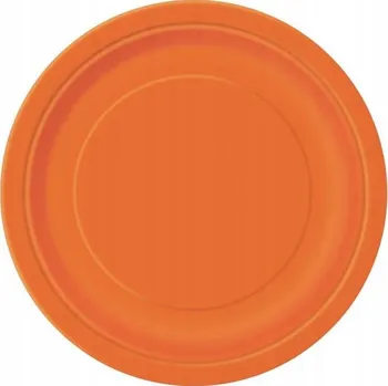 Talíř Jednobarevné talířky oranžové 18cm 8ks