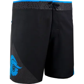 Pánské plavky GUGGEN MOUNTAIN Pánské plavecké kraťasy s kapsou na zip S MODRÁ|ČERNÁ
