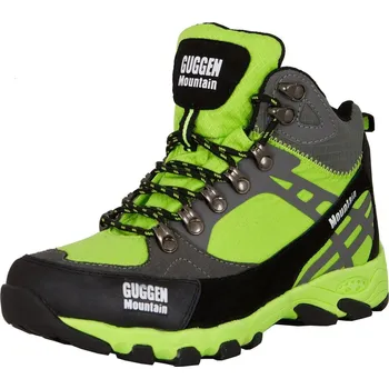 Dámská treková obuv GUGGEN MOUNTAIN Dámské turistické vysoké kožené boty M011 38 ZELENÁ
