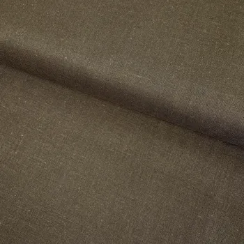 Bavlna jednofarebná - hnědá army