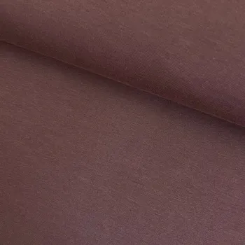 Tričkovina s lycrou 200g - Hnědá čokoládová