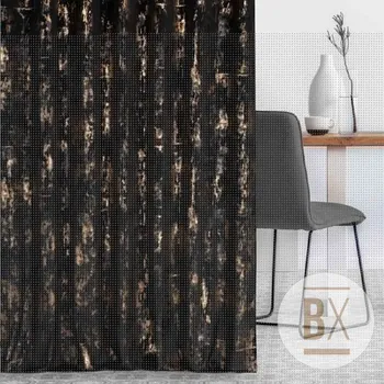 Velvet SAVIA GOLD š.280cm - Černá