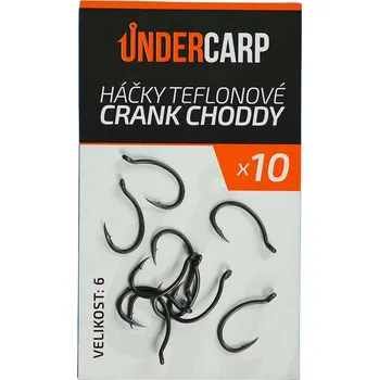 10ks - Háčky teflonové UnderCarp CRANK CHODDY Velikost 6