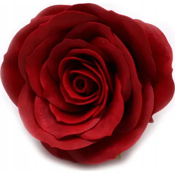 umělá květina Mýdlová Růže vintage jako živá ČERVENÁ do kytice dárek svátek box