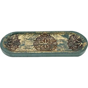 Stojánek z mangového dřeva Mandala 10 x 27,5 cm