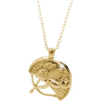 Módní doplněk JSB bijoux s.r.o. Zlatý ocelový náhrdelník s amorkem bez krystalů