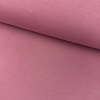 Teplákovina počesaná Gold 265g - Starorůžová tmavá